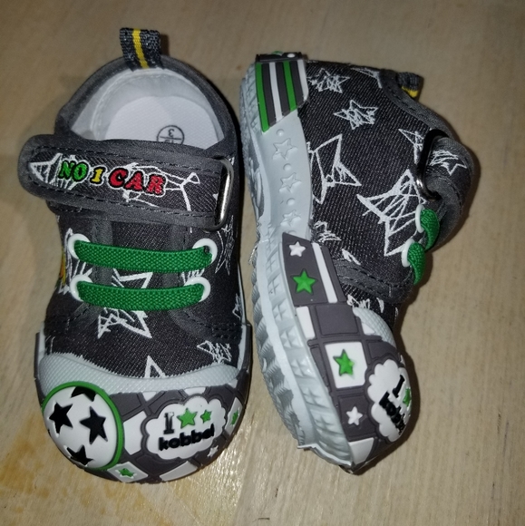 Chulis Gray/Green Ruby Sneakers Sz 5 - Picture 3 of 10